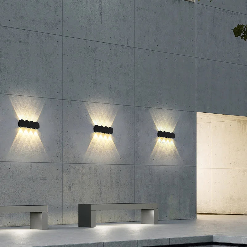 Applique murale LED Moderne et Imperméable pour Extérieur Minimaliste