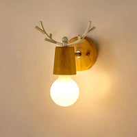 Applique murale LED en bois de style industriel pour hôtel de luxe