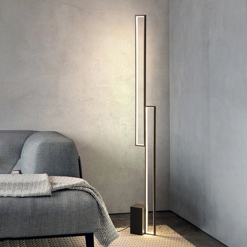 Lampadaire nordique au design minimaliste