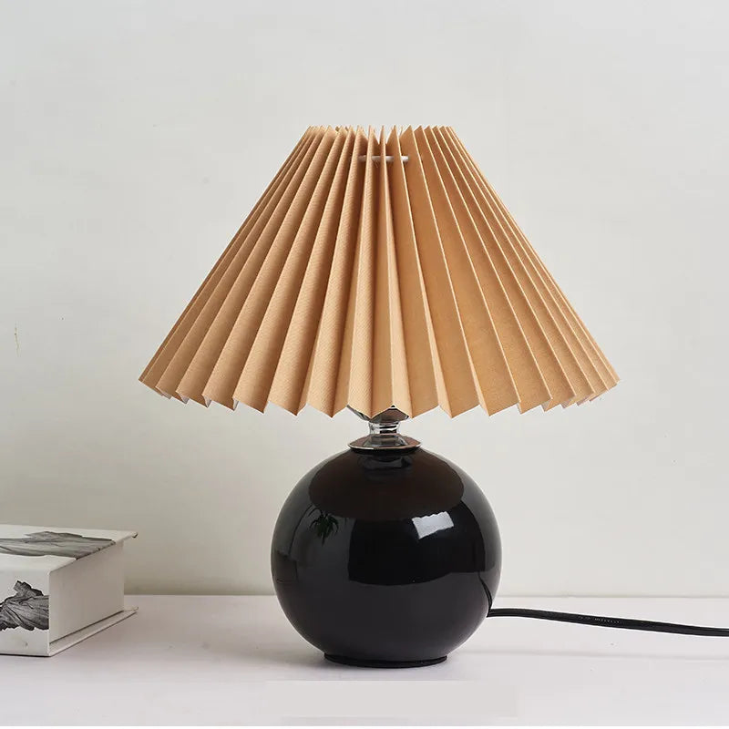 Lampe de table plissée coréenne - Élégance abordable