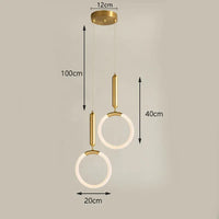 Suspension lampe Nordique Créatif LED 360° - Lumière Art Luxe