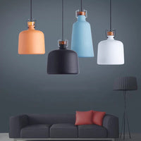 Suspension Abner: Style industriel coloré