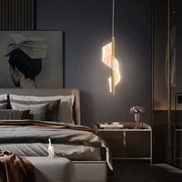 Suspension Spirale Luxe: Abat-jour Moderne, Câble Long