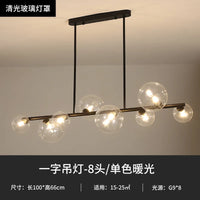 Lustre LED Nordik en Boule de Verre - Éclairage Industriel Moderne