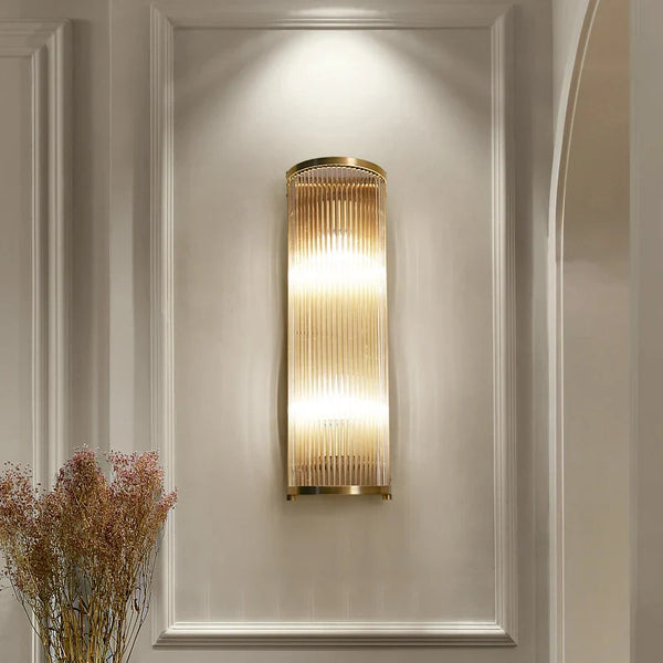 Applique Murale Cuivre Verre Clairelegant