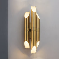 Applique murale LED dorée Corden