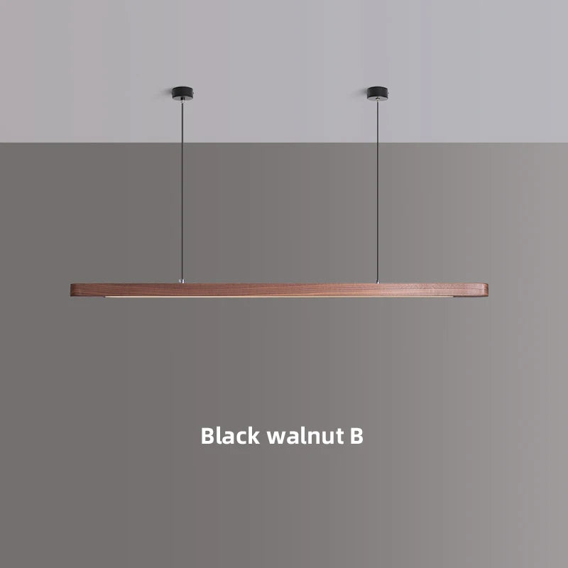 Suspension LED en bois "Nordic Glow" au design moderne et ovale