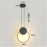 Suspension LED Carré Géométrique Nordique Métal 2020