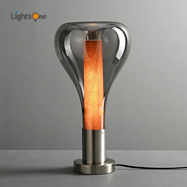 Lampe de table en verre nordique minimaliste