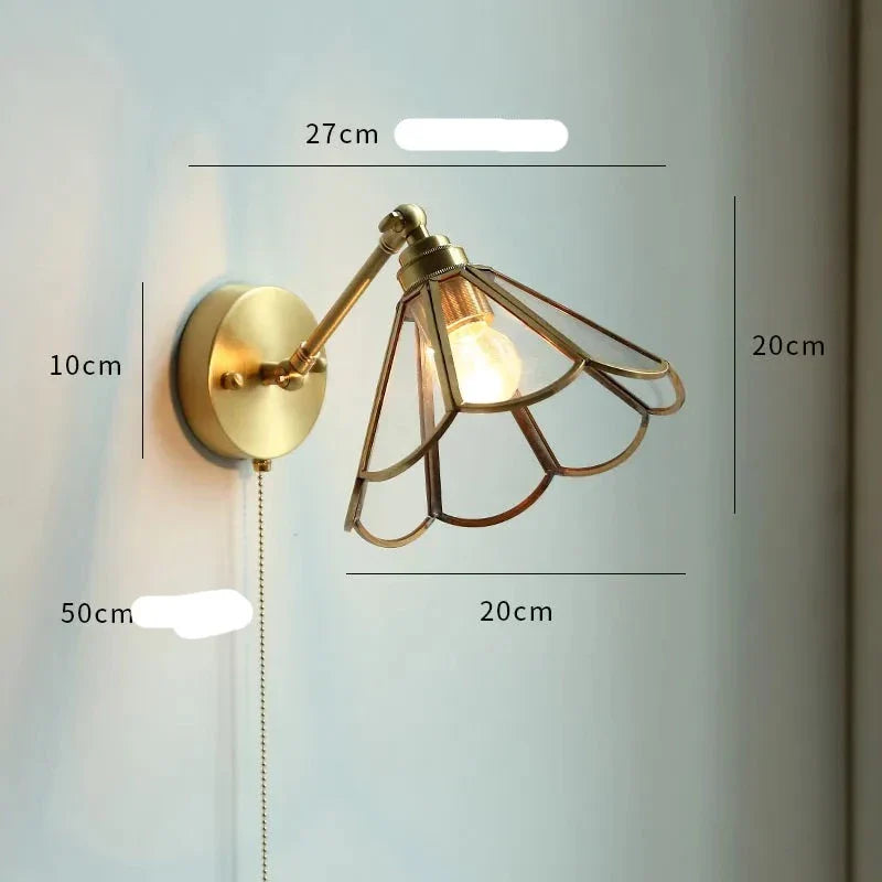 Applique Murale LED Moderne avec Chaîne et Interrupteur