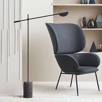 Lampadaire LED Vintage Nordique en Fer Forgé et Marbre - Luminance Scandinave