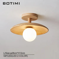 Plafonnier bois naturel contemporain