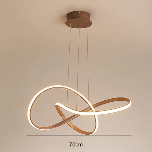 Suspension circulaire au design nordique et minimaliste