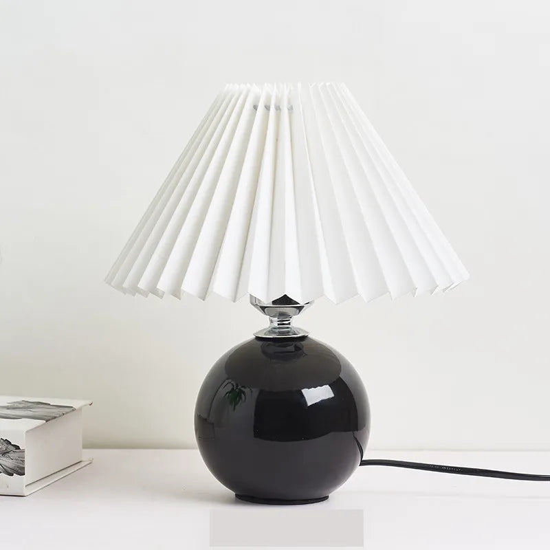Lampe de table plissée coréenne - Élégance abordable