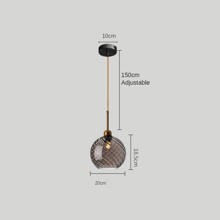 Suspension LED Alvaro Glass