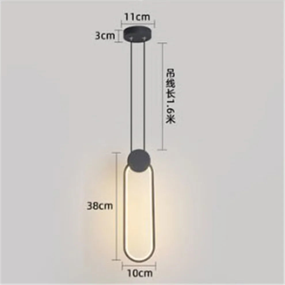 Suspension LED Carré Géométrique Nordique Métal 2020