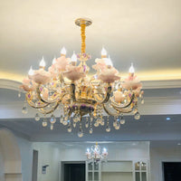 Lustre en cristal en alliage de zinc - Collection Élégance Européenne