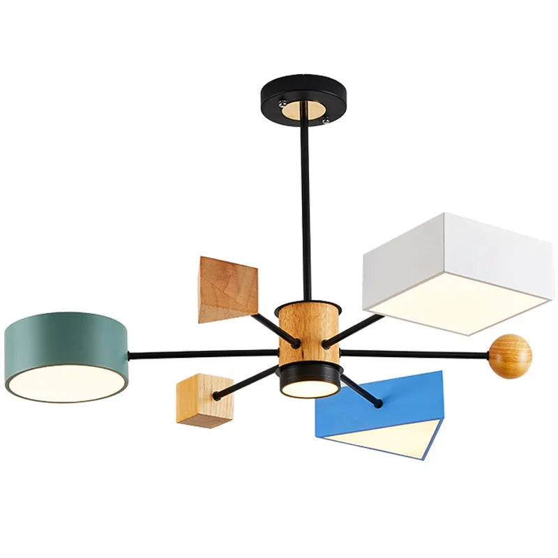 Lustre Bois Nordique Moderne