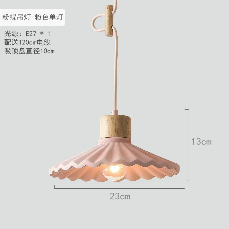Suspension LED en ciment design nordique