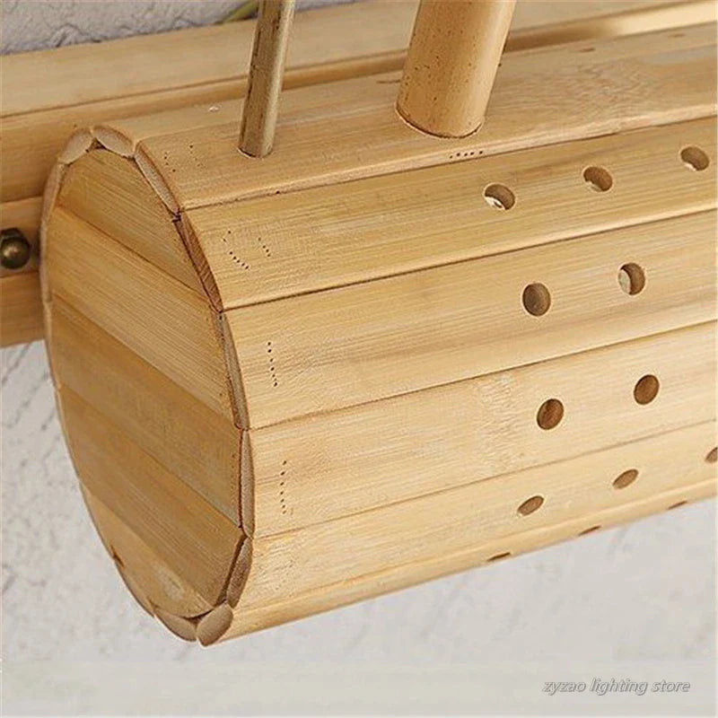 Applique murale rétro en bambou tissé - Édition japonaise