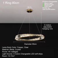 Lustre LED Cristal Luxe Moderne Design