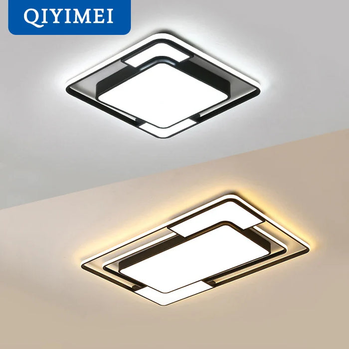 Lustre LED moderne avec télécommande en fer - Idéal pour votre décoration