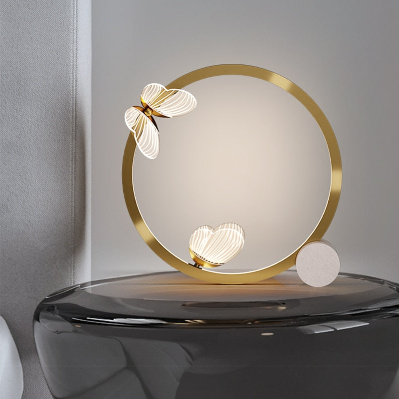 Lampe Papillon Dorée LED