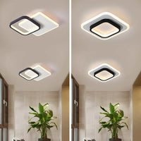 Lustre LED design pour allées - Noir & Blanc