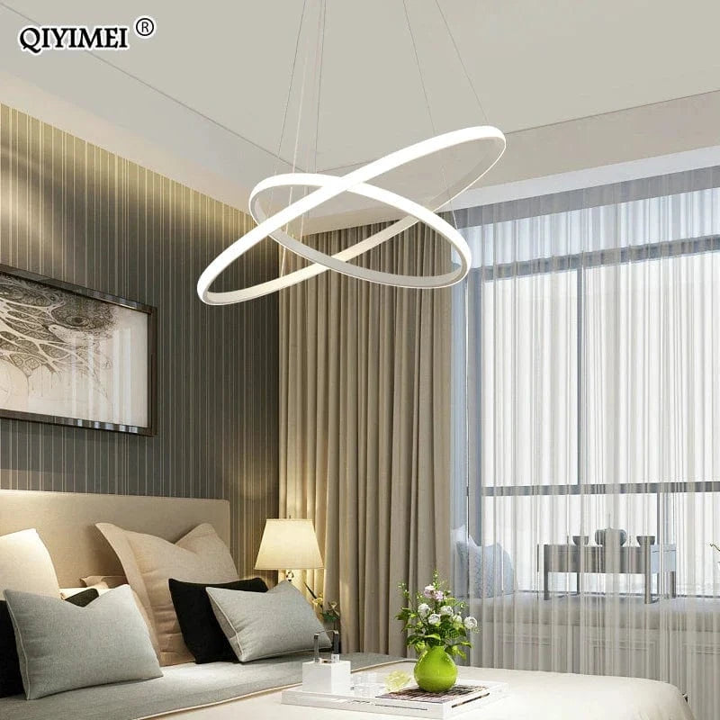 Lampe suspendue LED en aluminium - Luminaire décoratif d'intérieur - Nouveauté