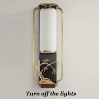Applique murale en fer et verre de style chinois - Nouvelle Collection
