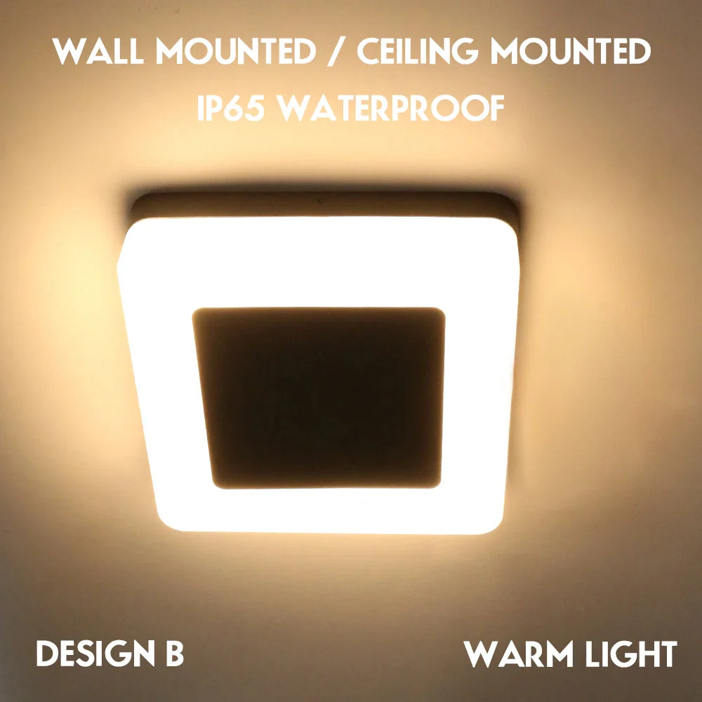 Applique Murale Extérieure en Aluminium IP65 avec Capteur de Mouvement