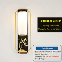 Applique murale en fer et verre de style chinois - Nouvelle Collection