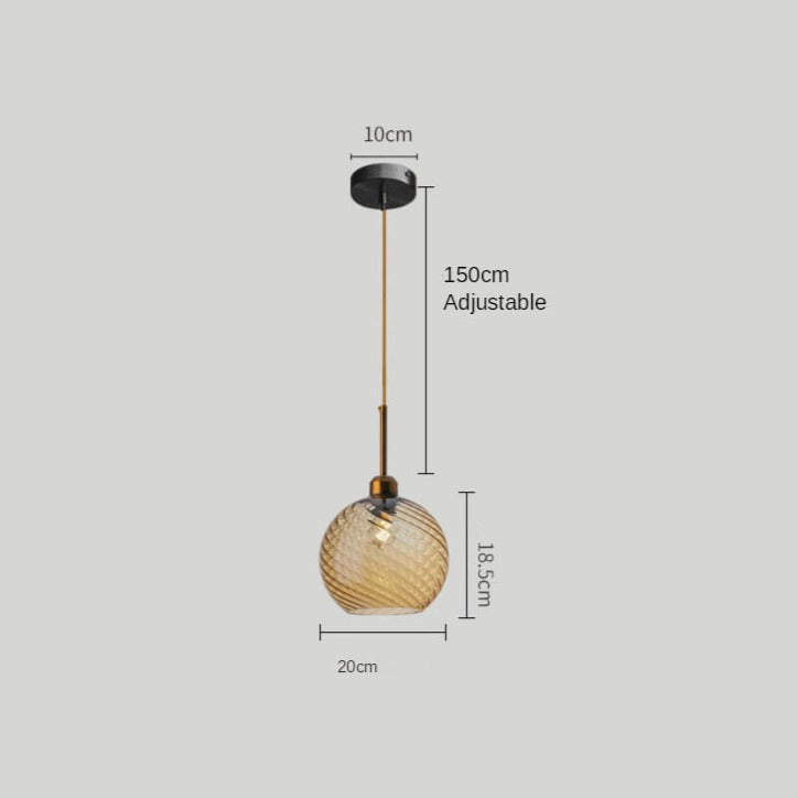 Suspension LED Alvaro Glass