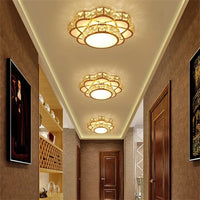 Plafonnier LED Intelligent Fleur de Cristal Moderne