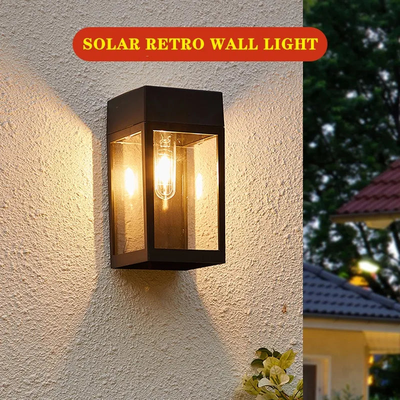 Applique murale LED solaire pour jardin extérieur - étanche et décorative