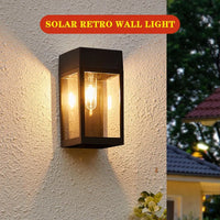 Applique murale LED solaire pour jardin extérieur - étanche et décorative