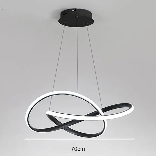 Suspension circulaire au design nordique et minimaliste
