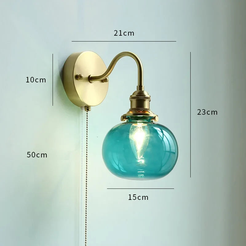 Applique Murale LED Moderne avec Chaîne et Interrupteur