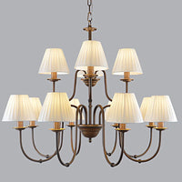 Lustre de style européen et américain en fer forgé pour salon ou salle à manger