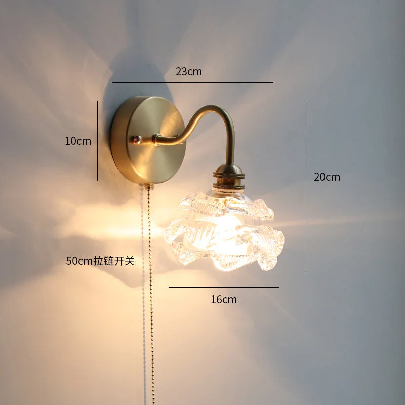 Applique Murale LED Moderne avec Chaîne et Interrupteur