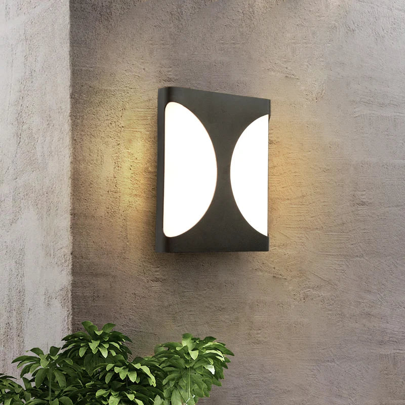 Applique Murale LED Extérieur Moderne en Plastique Étanche
