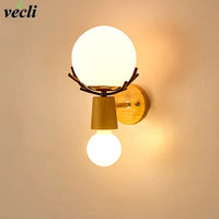 Applique murale LED en bois de style industriel pour hôtel de luxe