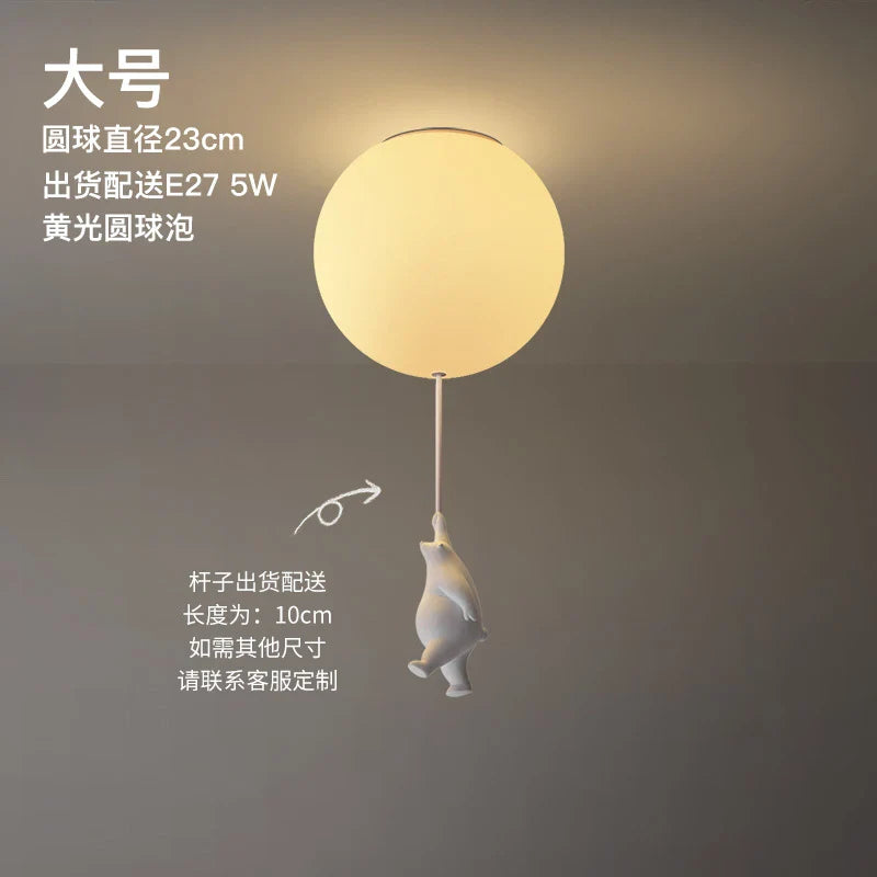 Plafonnier LED Ours Animé - Déco Chambre Enfants