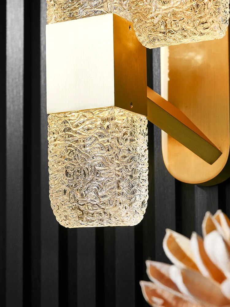 Applique murale luxueuse en cuivre