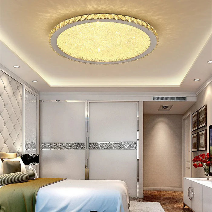 Suspension Moderna en Acier Inoxydable avec LED et Télécommande