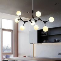 Suspension Verre Laiteux Nordique Chic