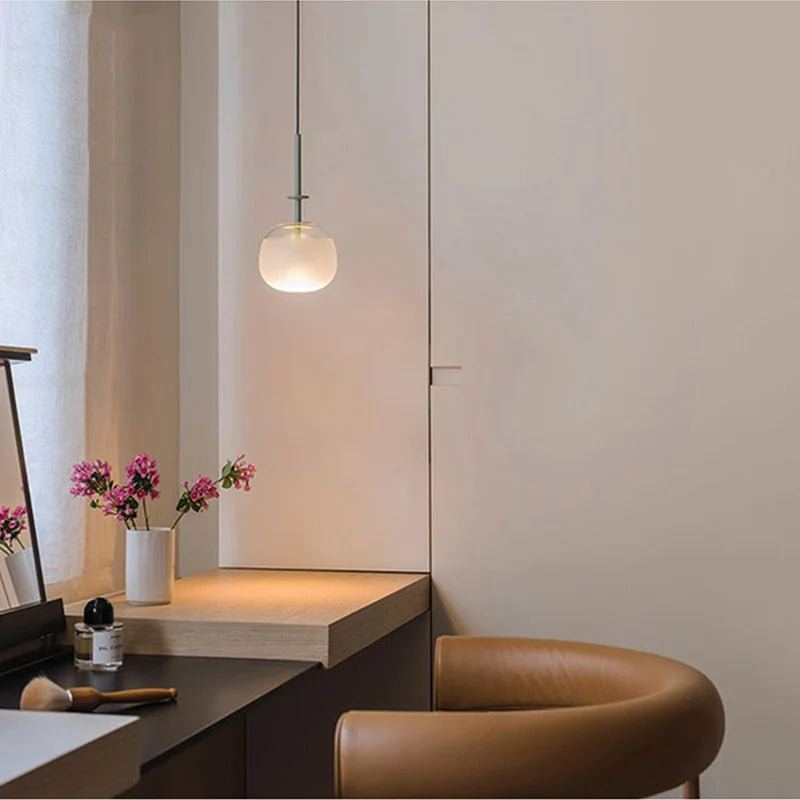 Suspension design "Soucoupe Volante" en verre