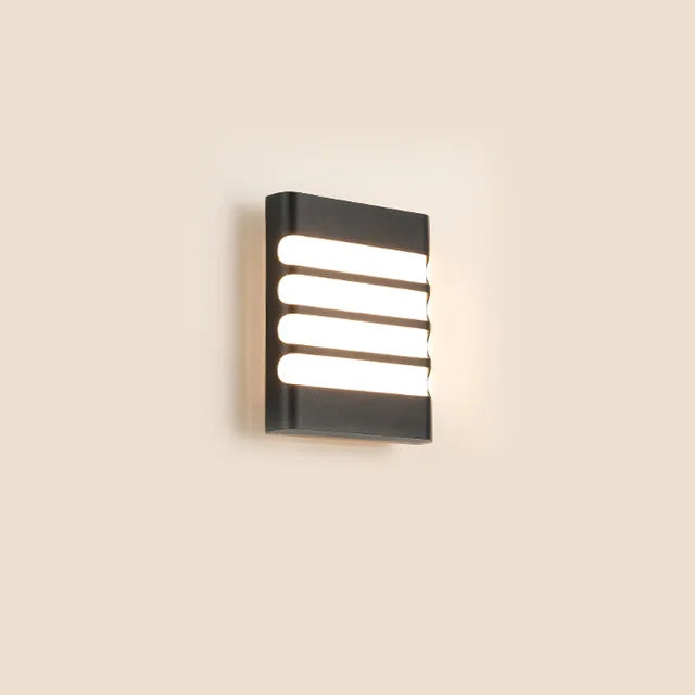 Applique Murale LED Extérieur Moderne en Plastique Étanche