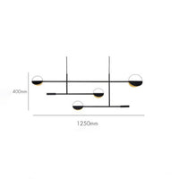 Lustre Zev : Élégance dorée en formes circulaires