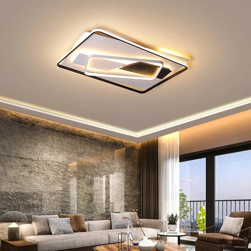Plafonnier LED Art Déco Géométrique Luxe pour Éclairage Intérieur - Exclusive Collection
